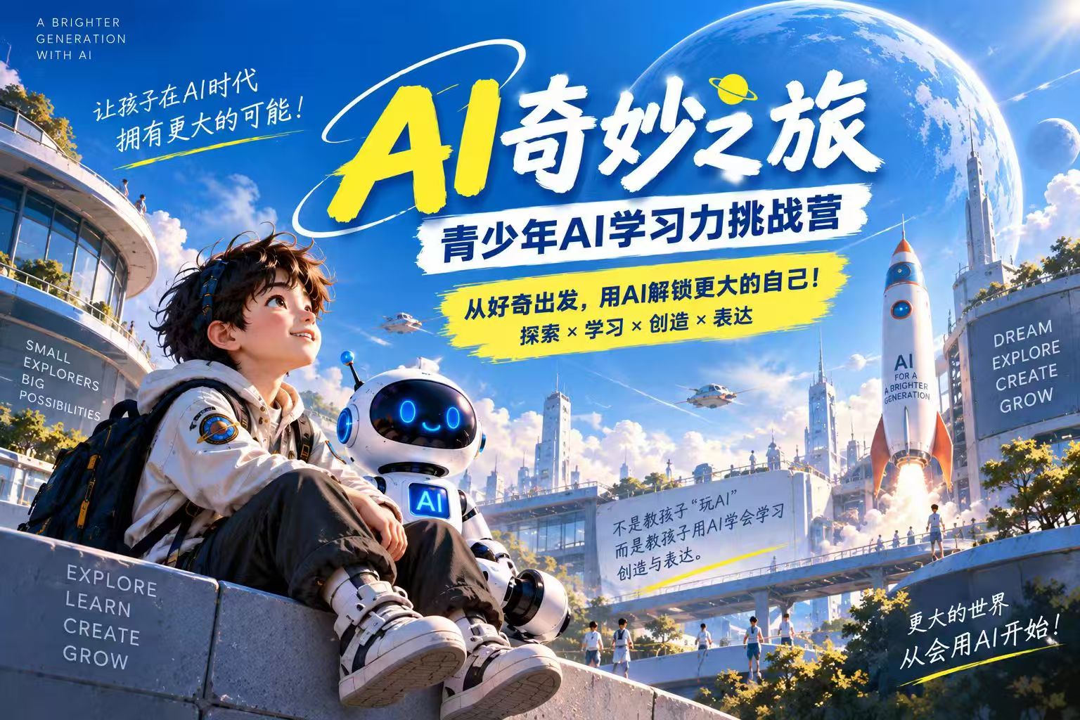 AI奇妙之旅：青少年AI学习力挑战营